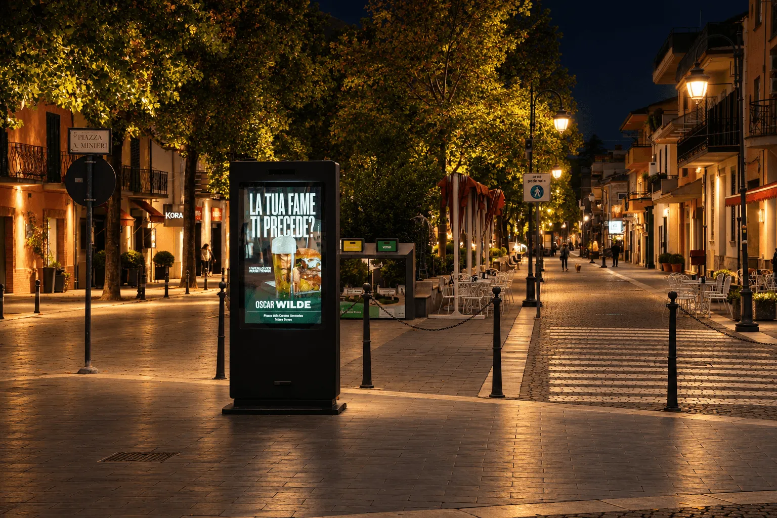 Ledwall Telese Terme | Piazza Minieri a Telese Terme